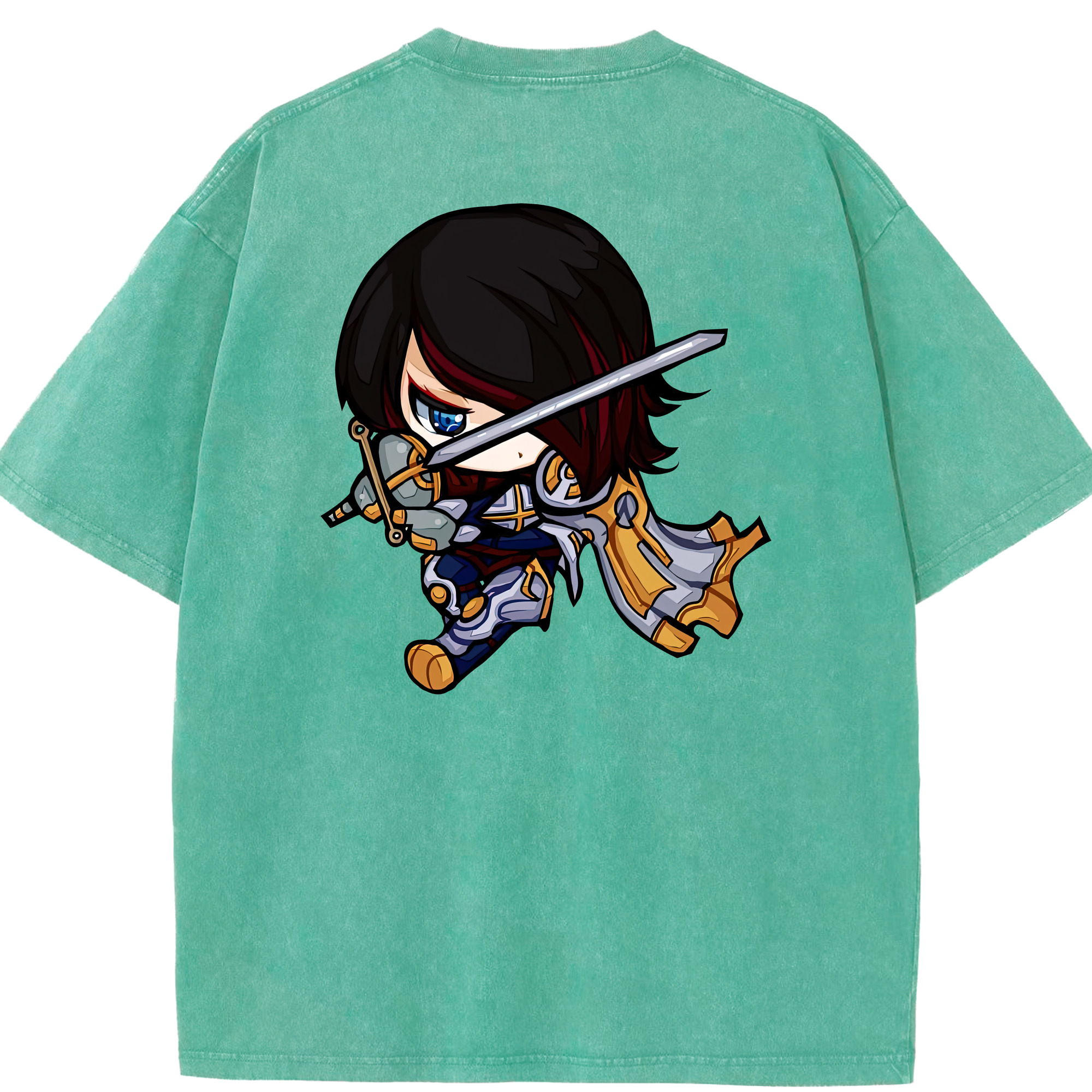 リーグ・オブ・レジェンド League of Legends LOL 綿100% ヴィンテージ風 半袖Tシャツ（背面プリント）
